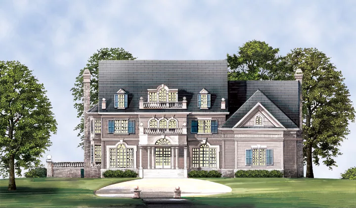 image of french country house plan 7938